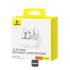 Baseus AirGo ENC AS01 Open Ear Clip on Wireless Earbuds for Sports up to 25 hours of playback - White